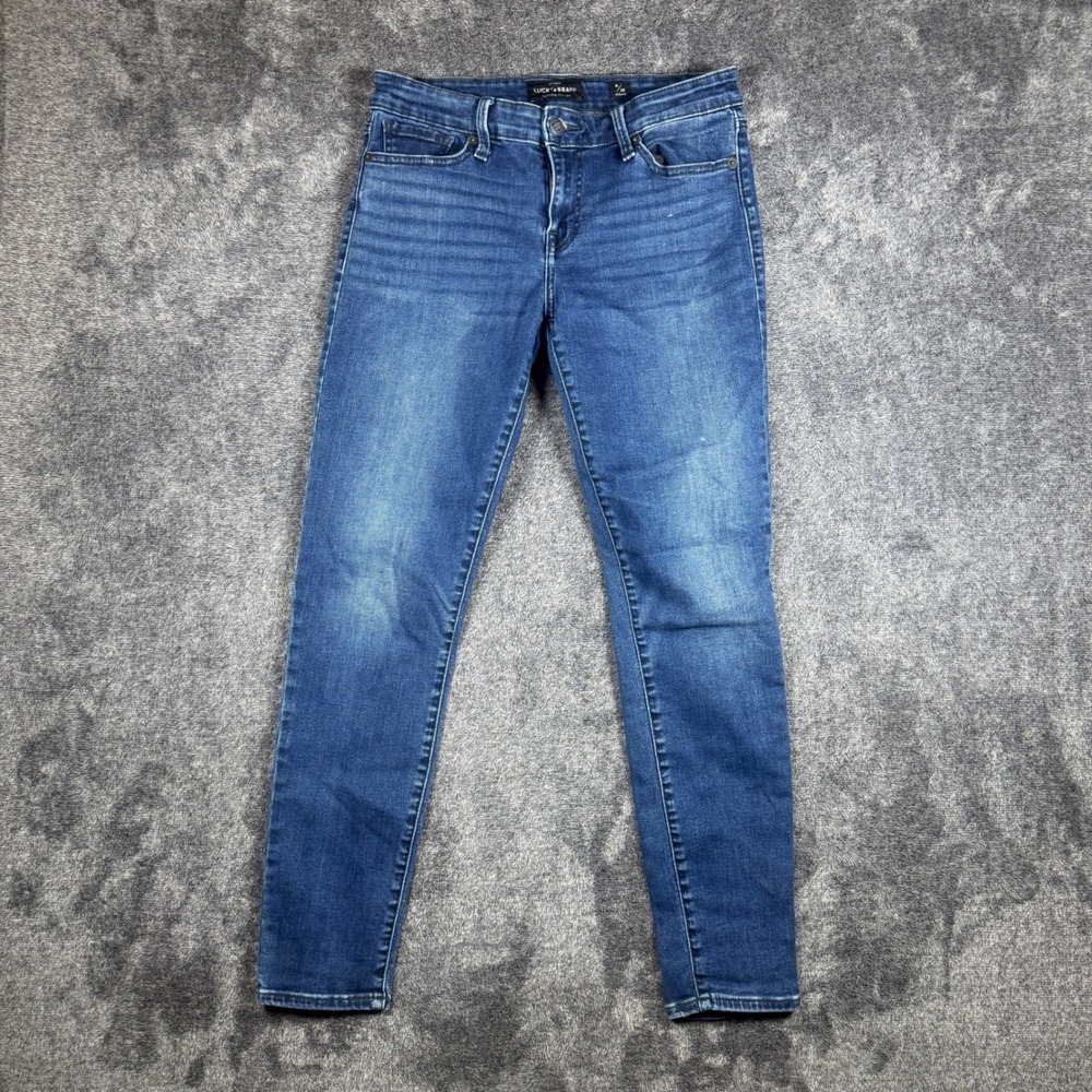 Lucky Brand Womens Size 8/29 Regular Skinny Jeans Medium Wash Blue Denim